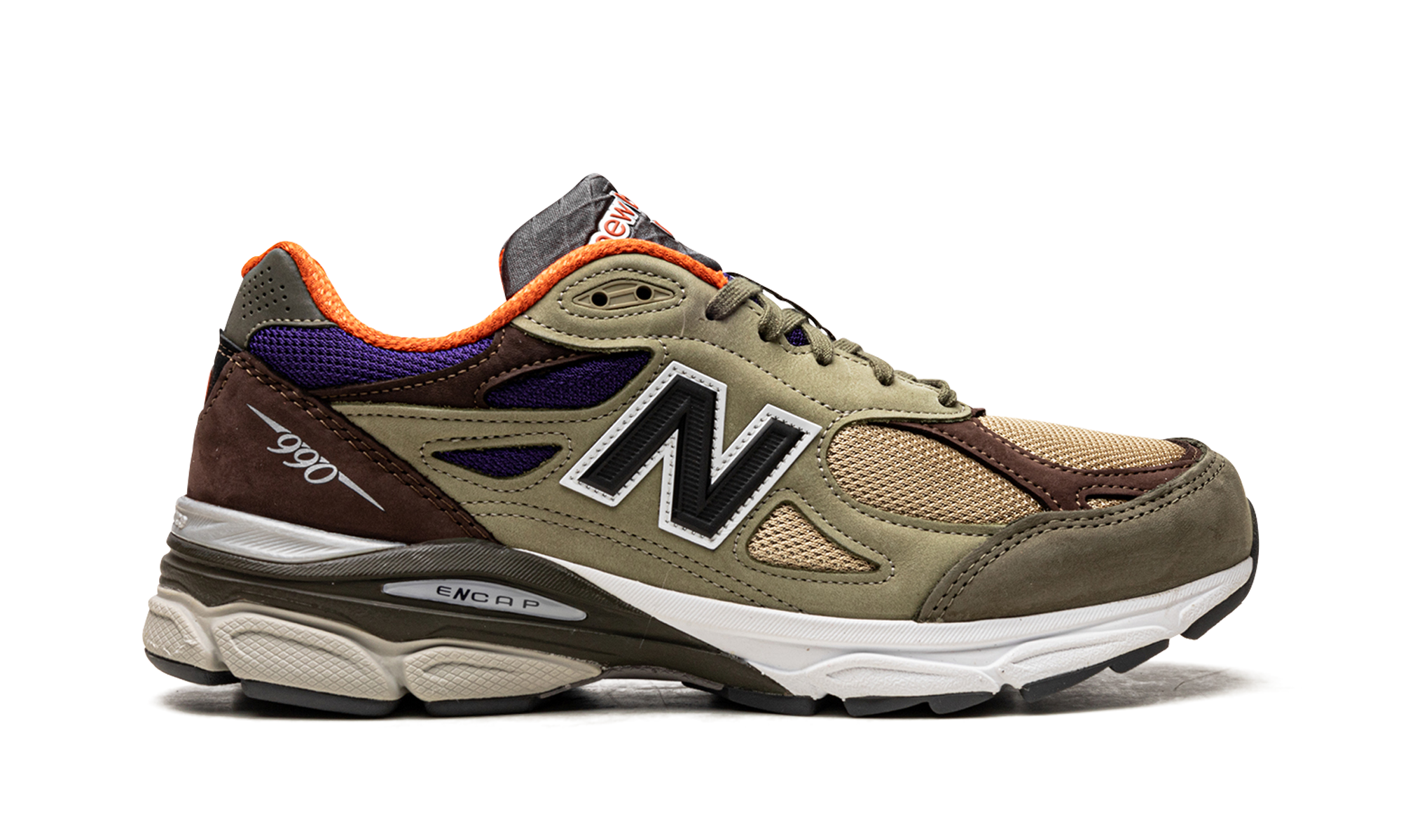 New Balance 990v3 MiUSA Teddy Santis Khaki Orange
