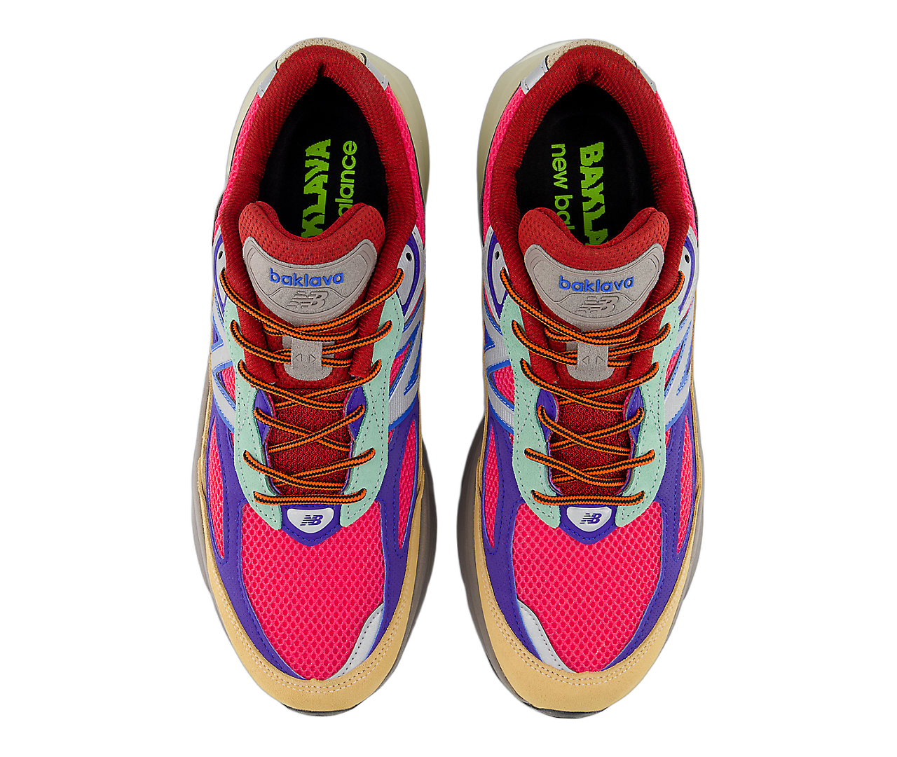 New Balance 990v6 MiUSA Action Bronson Ainôzama, Beige/Purple/Pink (U990AT6)