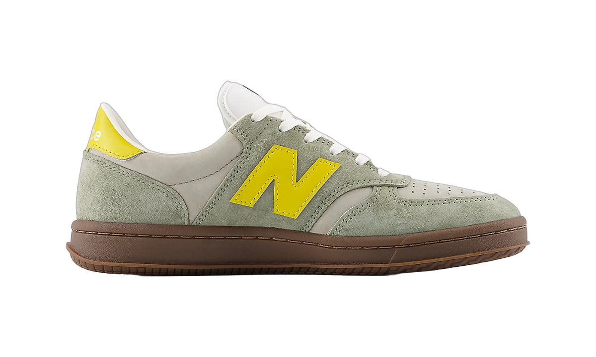 New Balance T500 Dark Olivine Apollo Gold