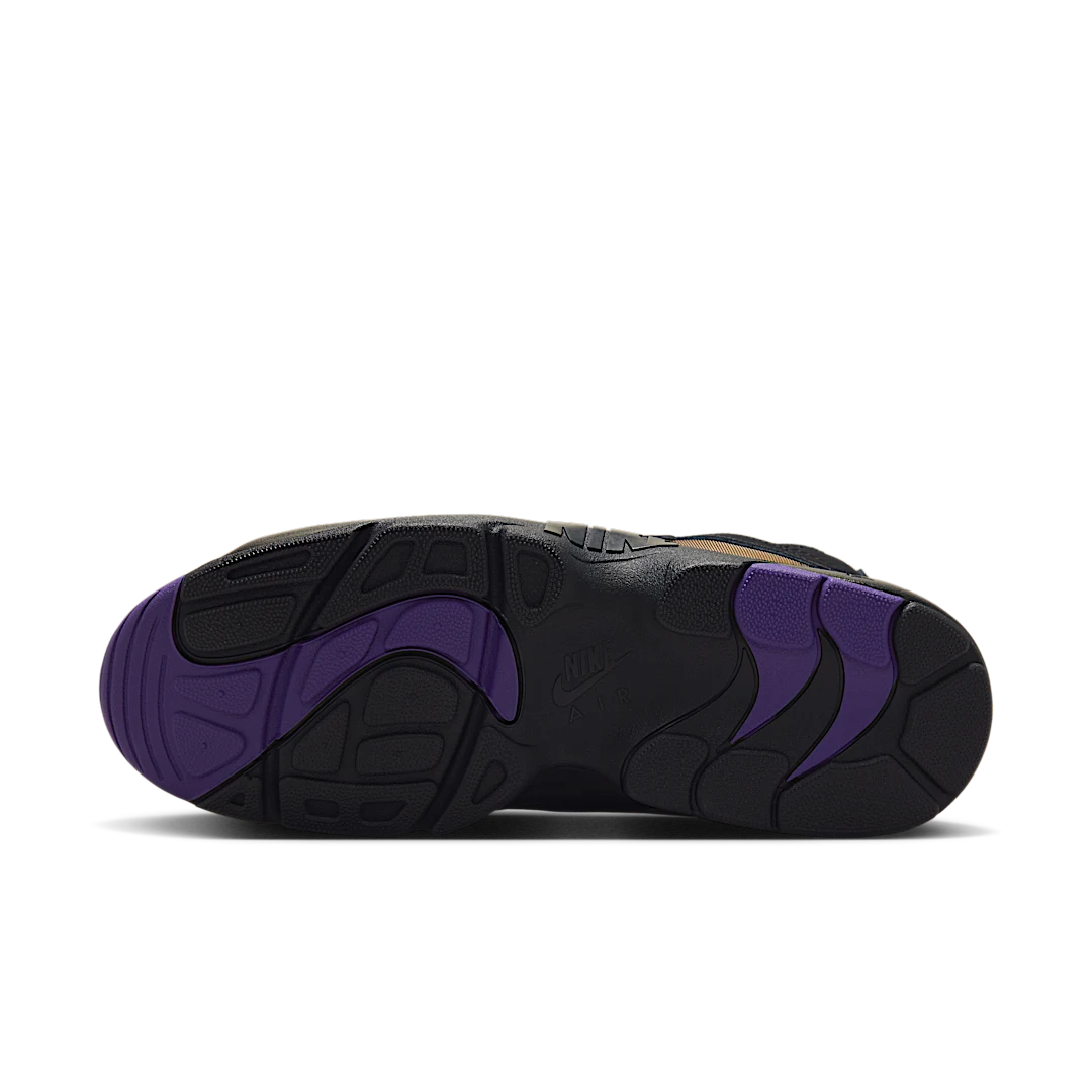 Nike Air Diamond Turf Ravens (2025), Black/White-Club Purple-Metallic Gold (HV2282-001)