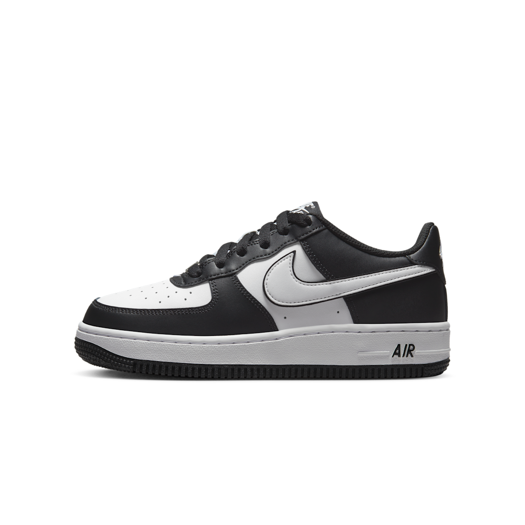 Nike Air Force 1 Low LV8 2 White Swoosh Panda, Black/Black/White (DV1621-001)
