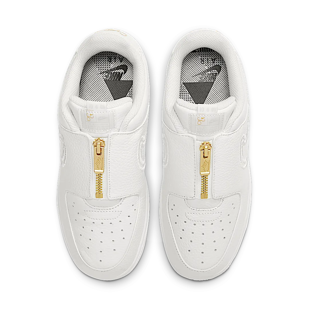 Nike Air Force 1 Low LXX Zip Serena Williams Summit White, Summit White/Summit White-Cave Purple-Metallic Gold (DM5036-100)