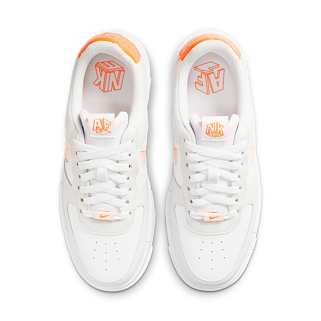 Nike Air Force 1 Low Pixel White Crimson Tint, White/Crimson Tint/Atomic Orange (DM3036-100)