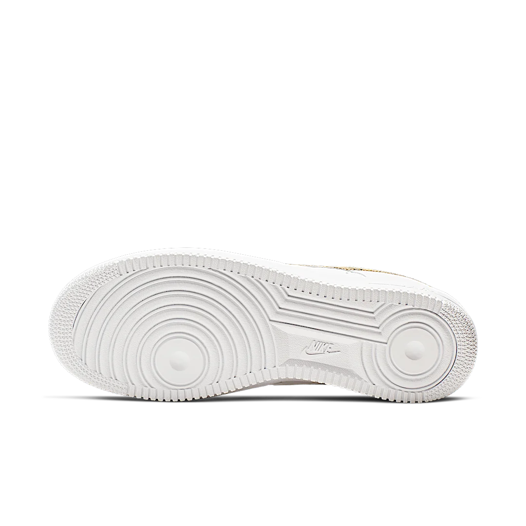 Nike Air Force 1 Low Retro Ivory Snake, White/Elemental Gold-Dark Hazel-Black (AO1635-100)