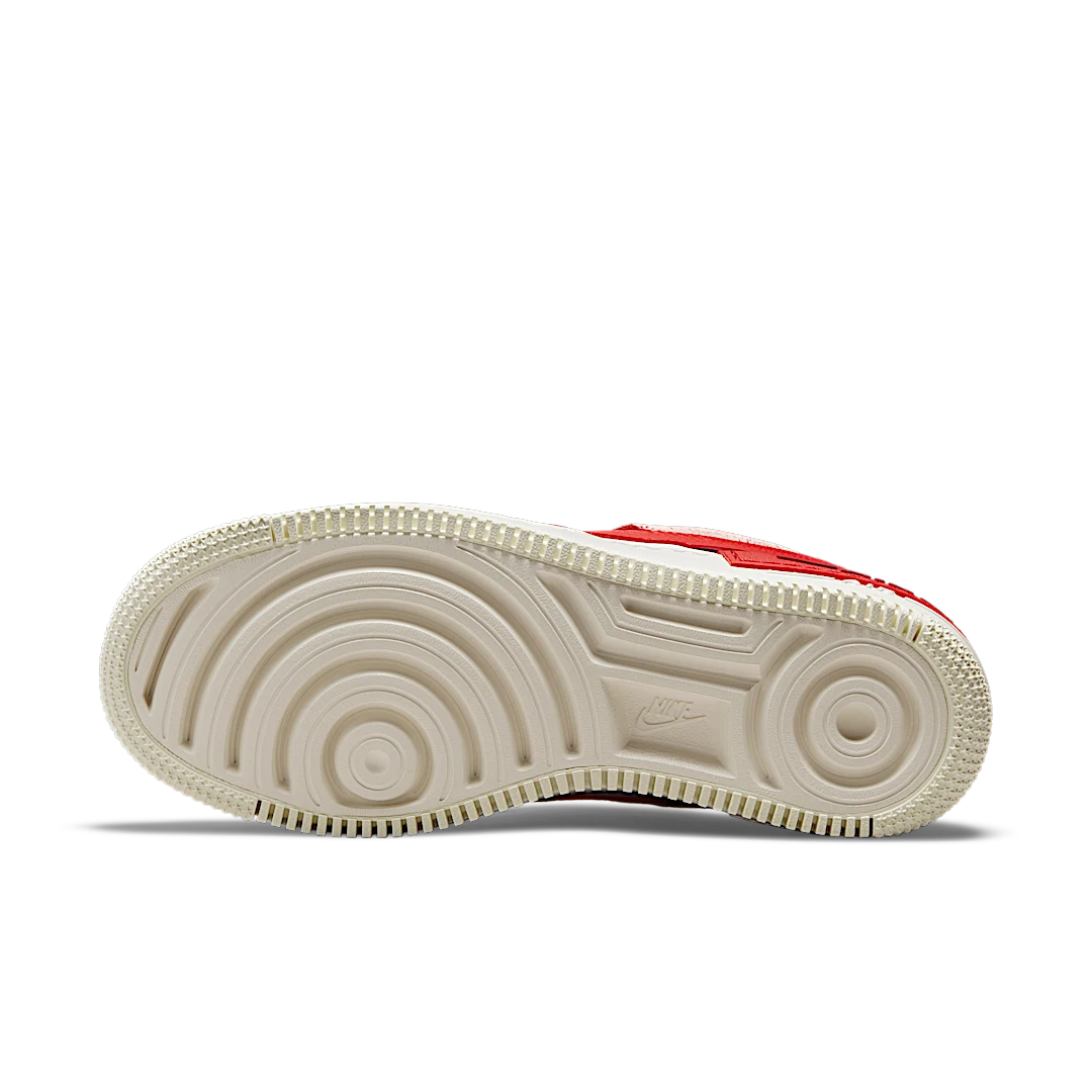 Nike Air Force 1 Low Shadow Cracked Leather, White/Red/Pink (CI0919-108)