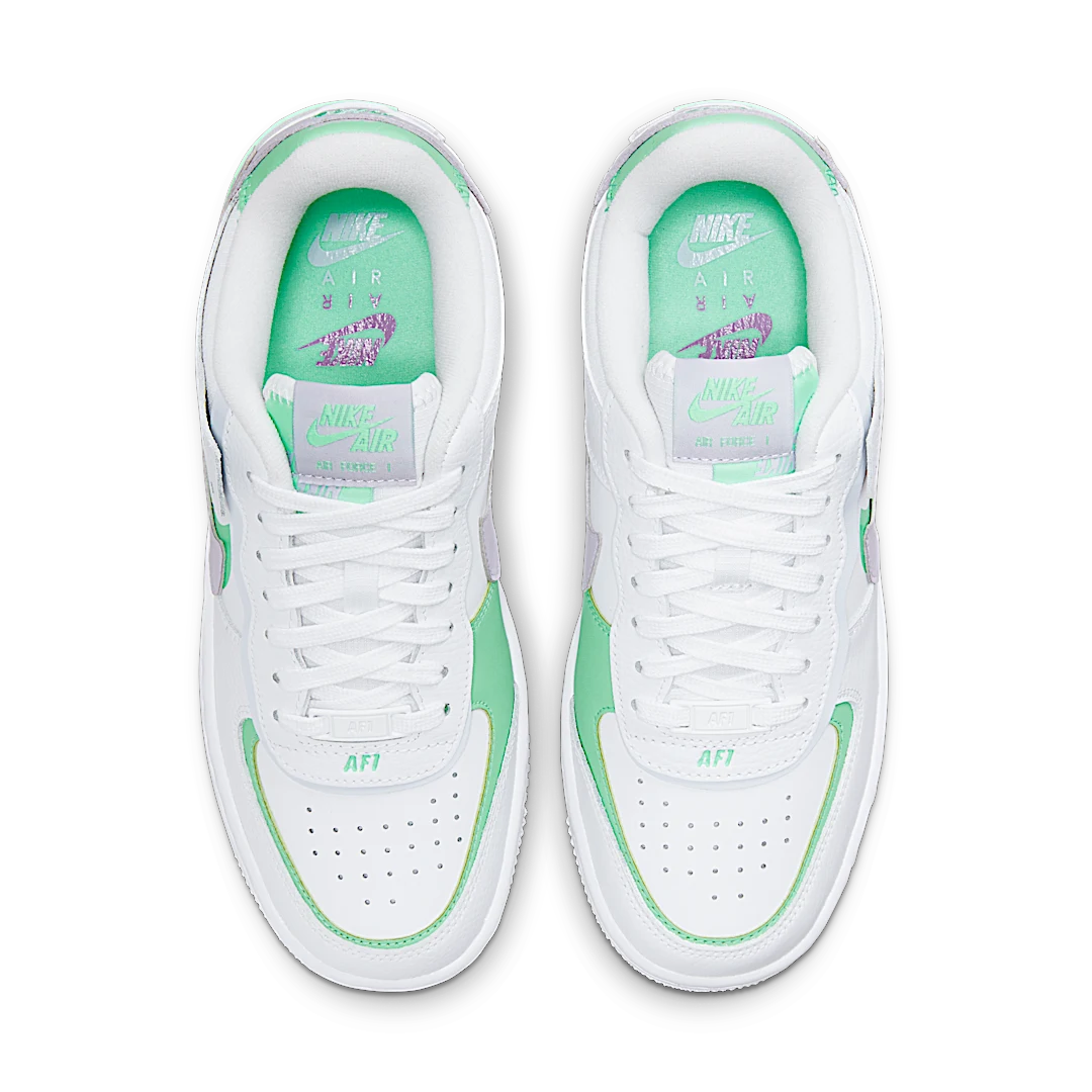 Nike Air Force 1 Low Shadow Infinite Lilac Football Grey, White/Football Grey-Green Glow-Infinite Lilac (CU8591-103)