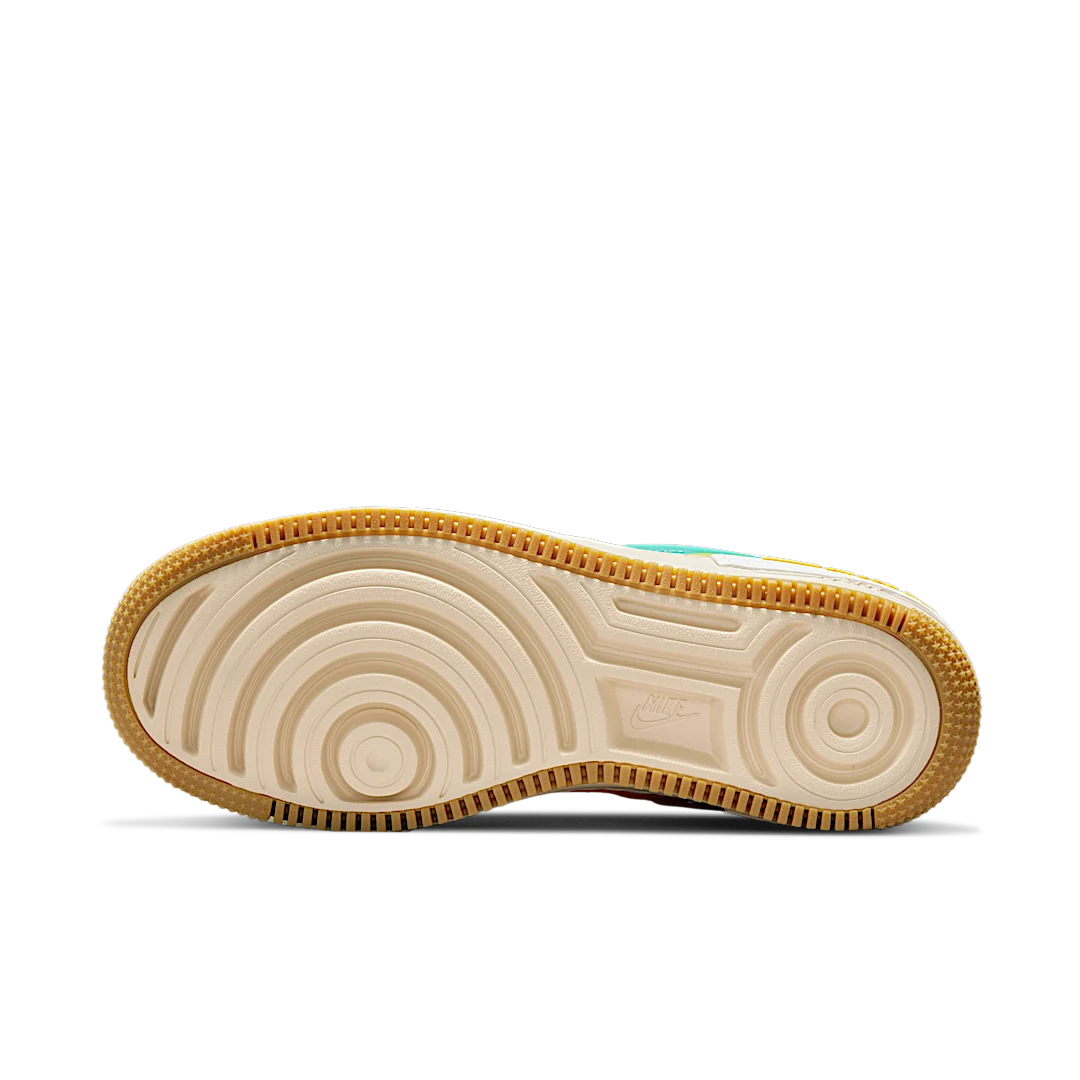 Nike Air Force 1 Low Shadow Summit White Neptune Green, Summit White/Yellow Ocher/Lapis/Neptune Green (CI0919-118)