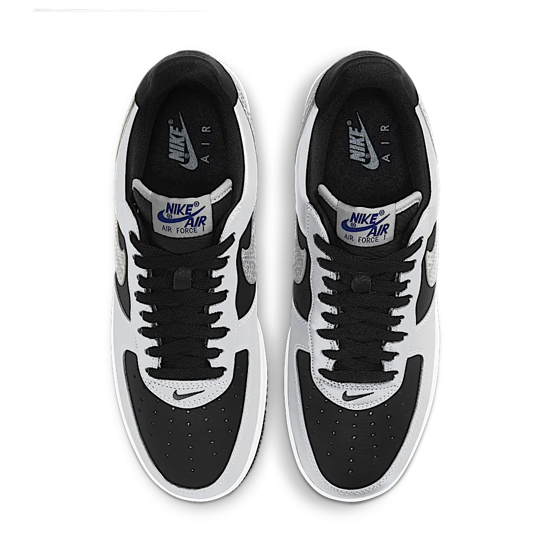 Nike Air Force 1 Low Silver Snake (2021), Black/Silver-Black (DJ6033-001)