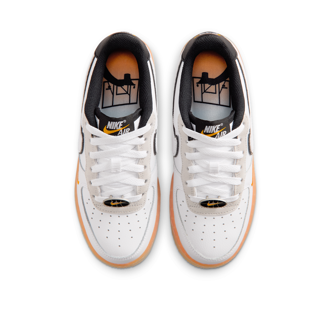 Nike Air Force 1 Low White Black Orange Peel - Sneak