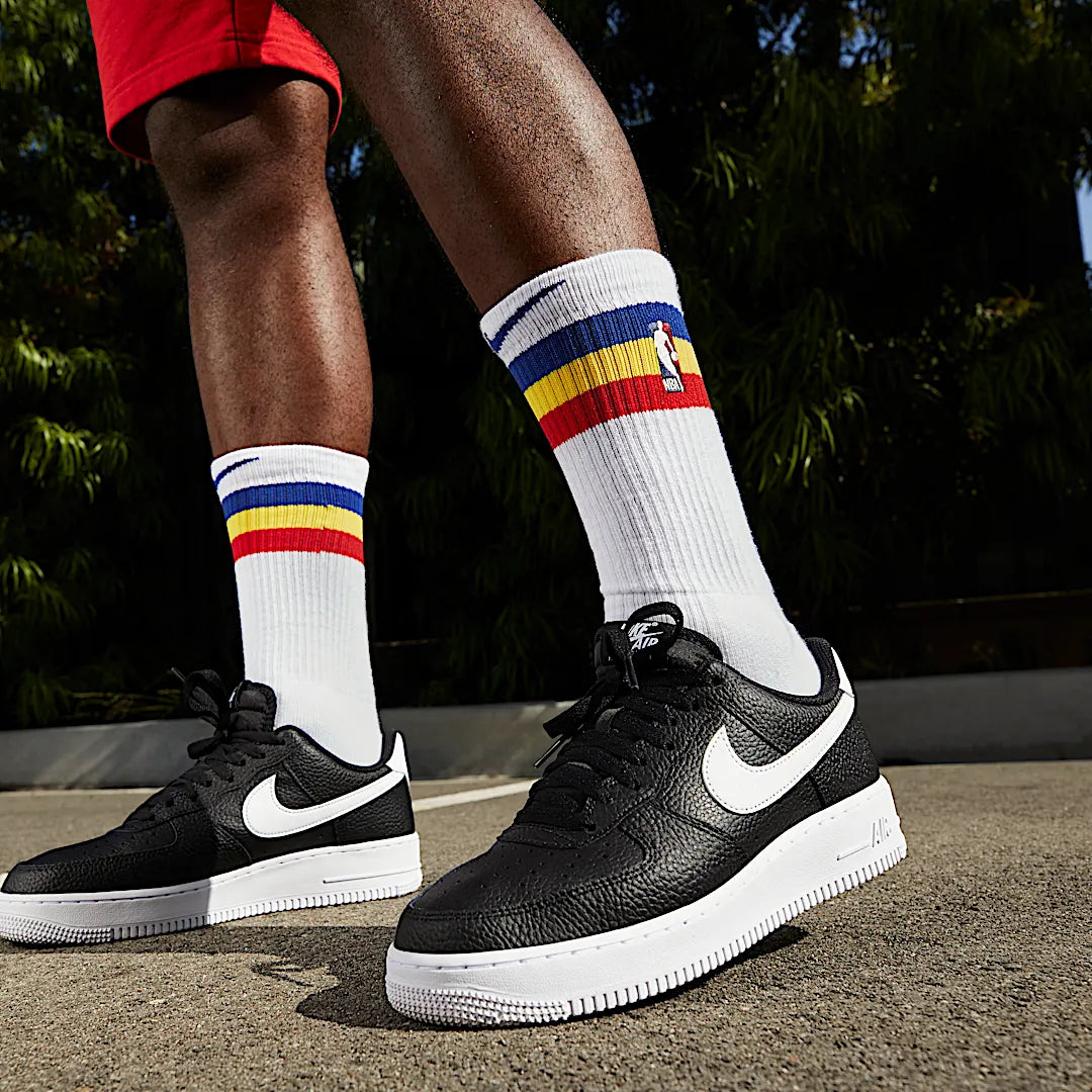 Nike Air Force 1 Low '07 Black White Pebbled Leather, Black/White (CT2302-002)