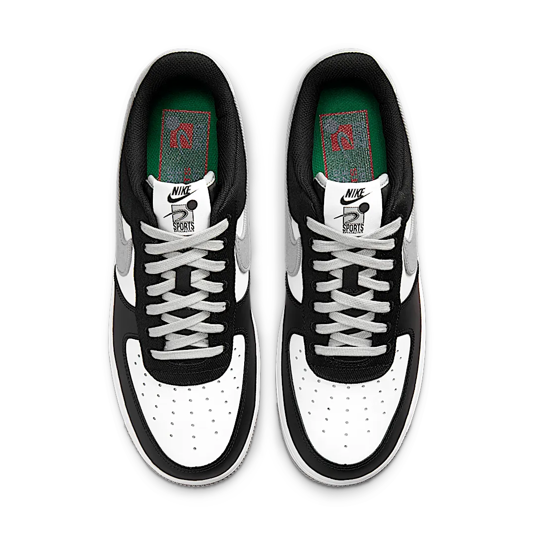Nike Air Force 1 Low '07 EMB Raiders Black White, Black/Flat Silver-White (CT2301-001)