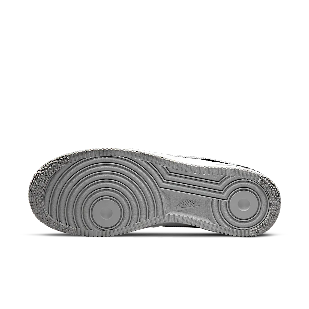 Nike Air Force 1 Low '07 EMB Raiders Black White, Black/Flat Silver-White (CT2301-001)