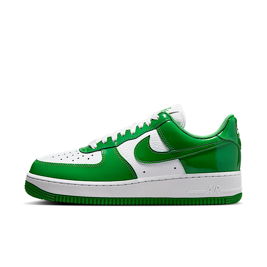 Nike Air Force 1 Low '07 Kelly Green Patent, White/Kelly Green (FJ4801-300)