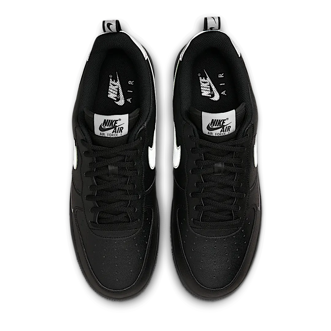 Nike Air Force 1 Low '07 LV8 Black Metallic Silver, Black/Metallic Silver (DX8967-001)
