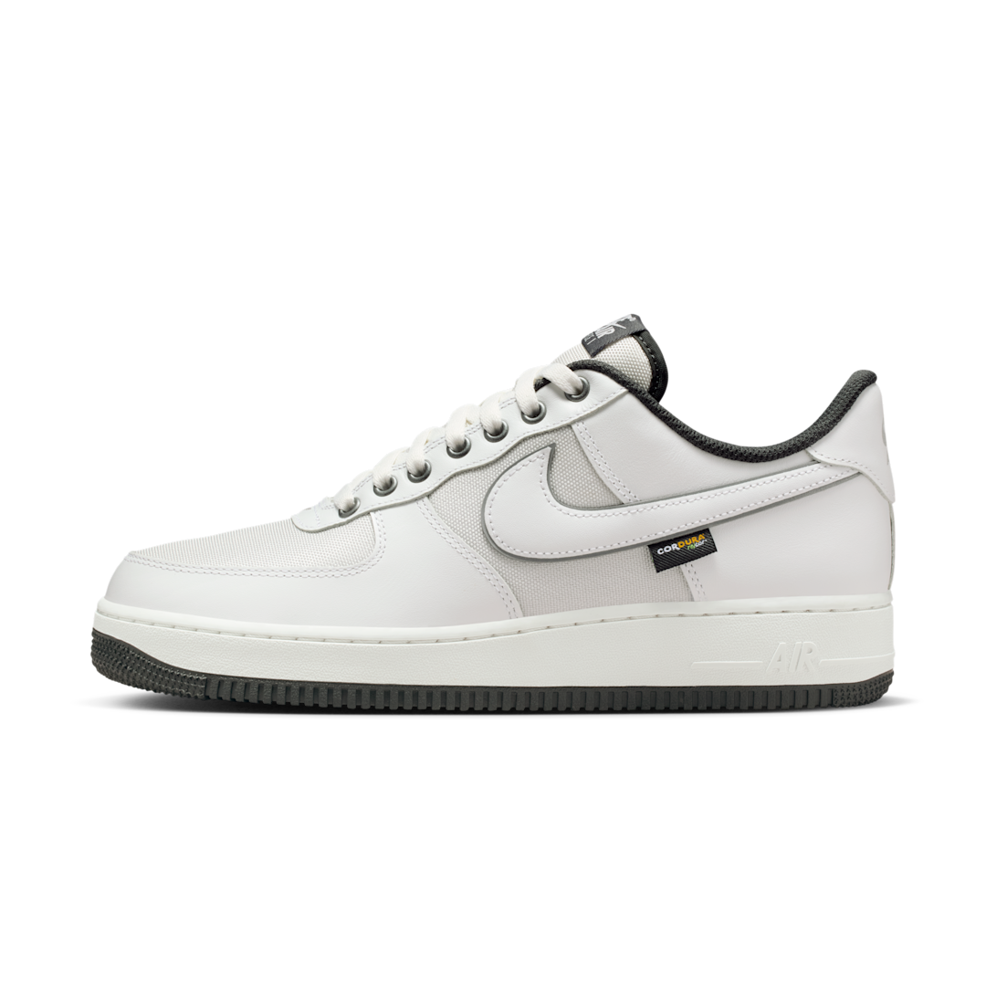Nike Air Force 1 Low '07 LV8 Summit White Dark Smoke Grey Cordura, Summit White/Dark Smoke Grey/Metallic Silver/Summit White (IM6001-121)