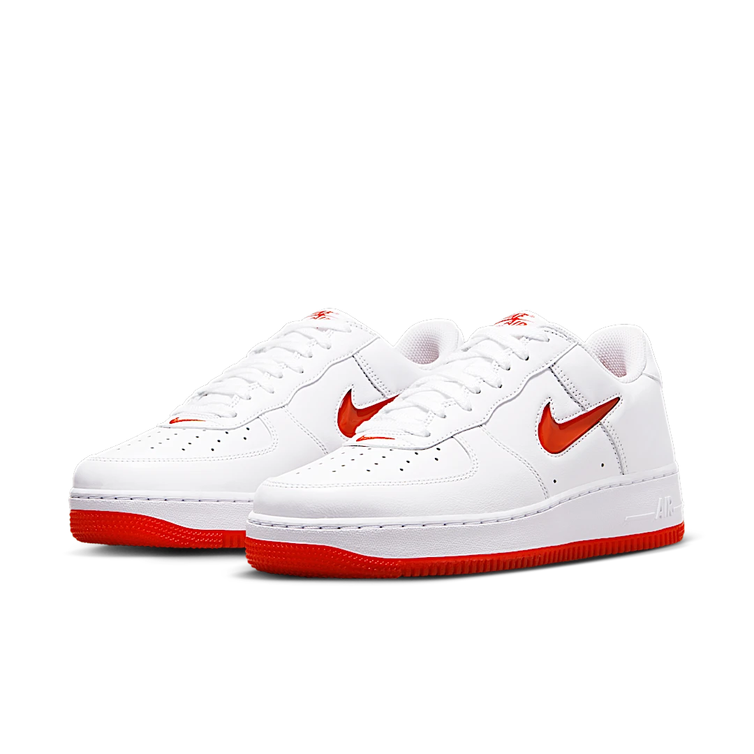 Nike Air Force 1 Low '07 Retro Color of the Month Jewel Swoosh University Red, White/University Red (FN5924-101)