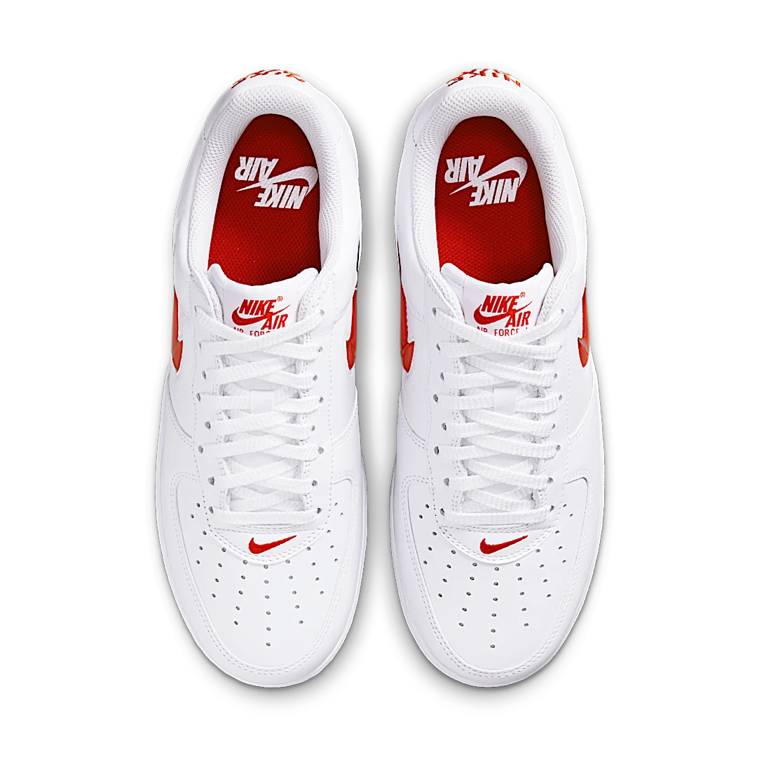 Nike Air Force 1 Low '07 Retro Color of the Month Jewel Swoosh University Red, White/University Red (FN5924-101)