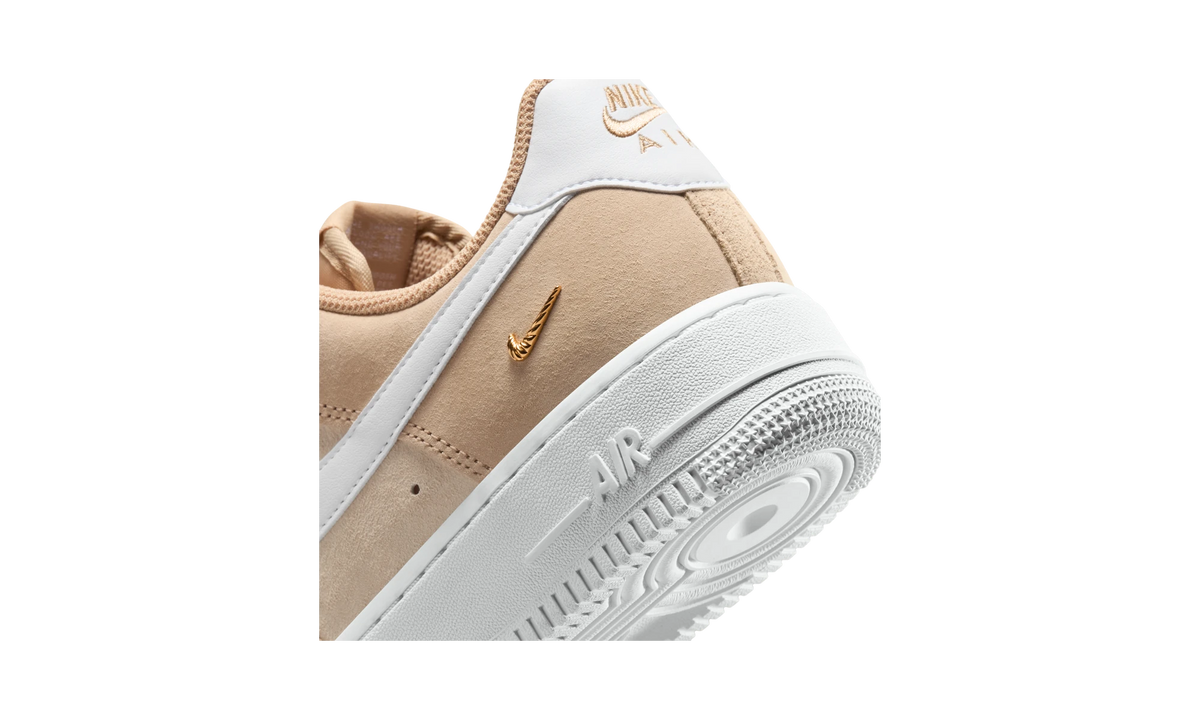 Nike Air Force 1 Low '07 SE Linen Sand Drift Metallic Gold Mini Swoosh