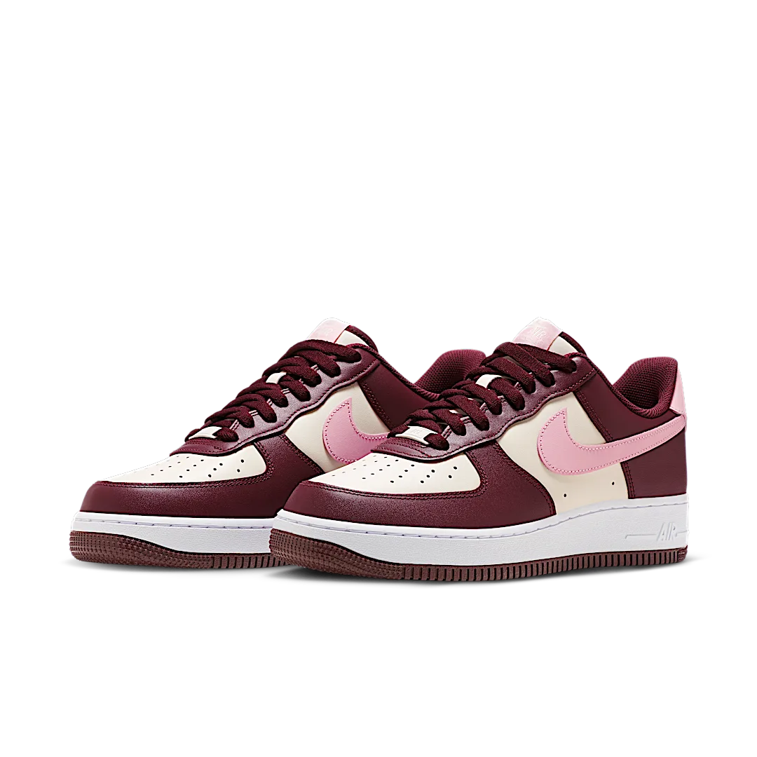 Nike Air Force 1 Low '07 Valentineâs Day (2023), Light Ivory/Medium Pink/White/Night Brown/Medium Pink/Light Ivory (FD9925-161)
