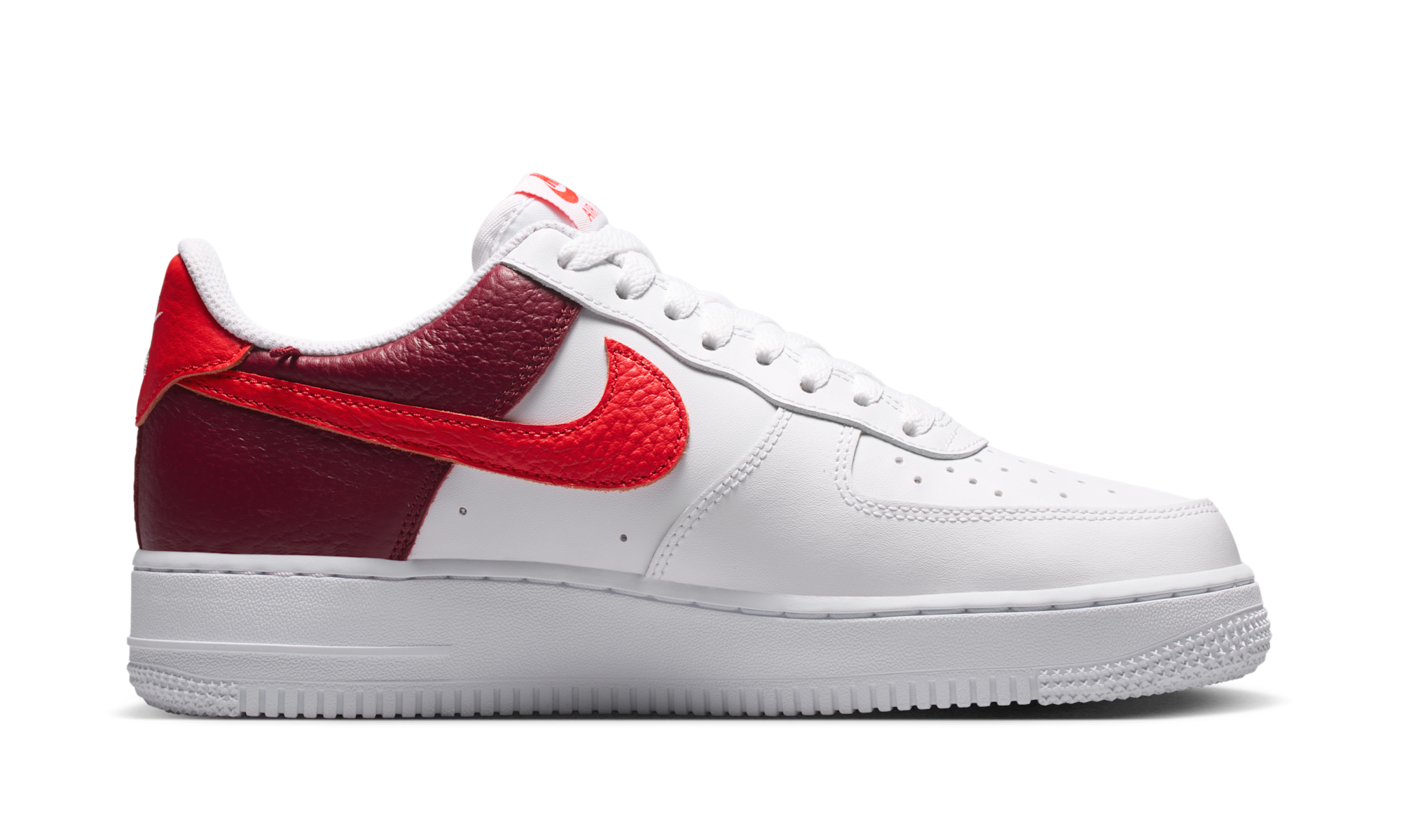 Nike Air Force 1 Low '07 White Light Crimson Gold Charm Bracelet