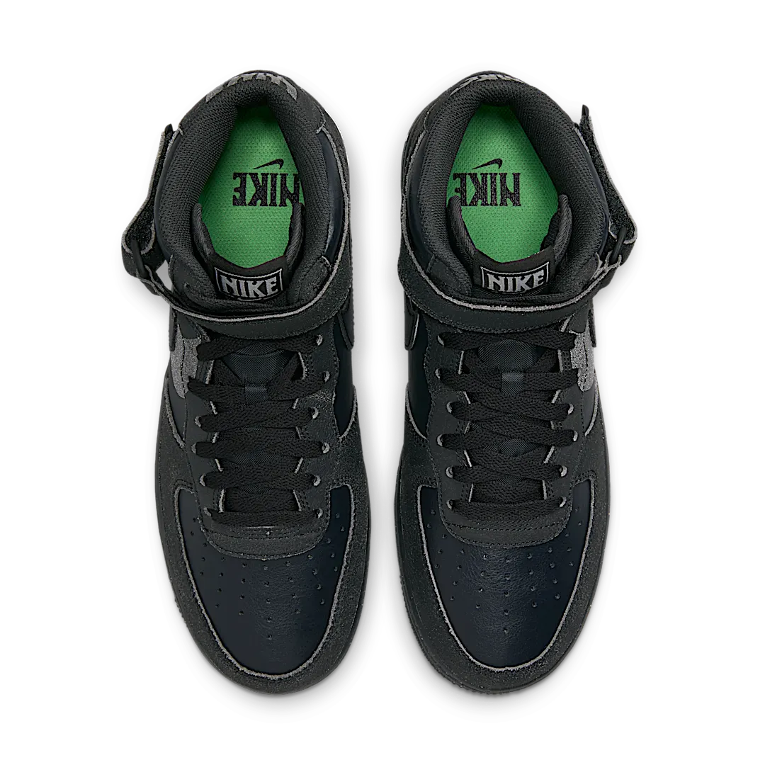 Nike Air Force 1 Mid '07 LX Halloween (2022), Off Noir/Off Noir-Black-Light Smoke Grey (DQ7666-001)