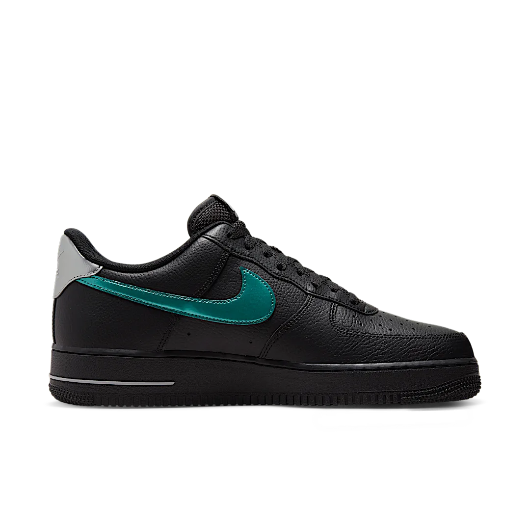 Nike Air Force 1 '07 Low Black Blue Lightning, Black/Wolf Grey/Metallic Silver (FD0654-001)