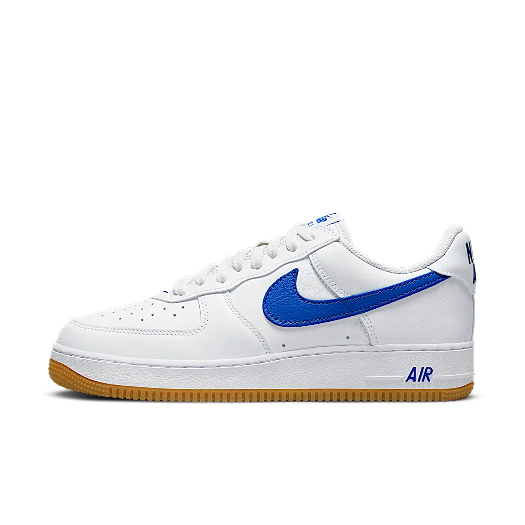 Nike Air Force 1 '07 Low Color of the Month Varsity Royal Gum, White/Varsity Royal/Gum Yellow (DJ3911-101)