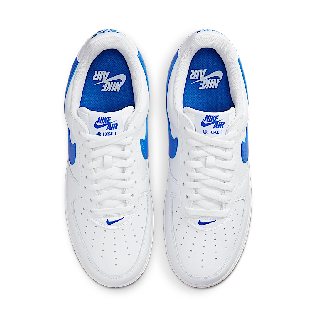 Nike Air Force 1 '07 Low Color of the Month Varsity Royal Gum, White/Varsity Royal/Gum Yellow (DJ3911-101)