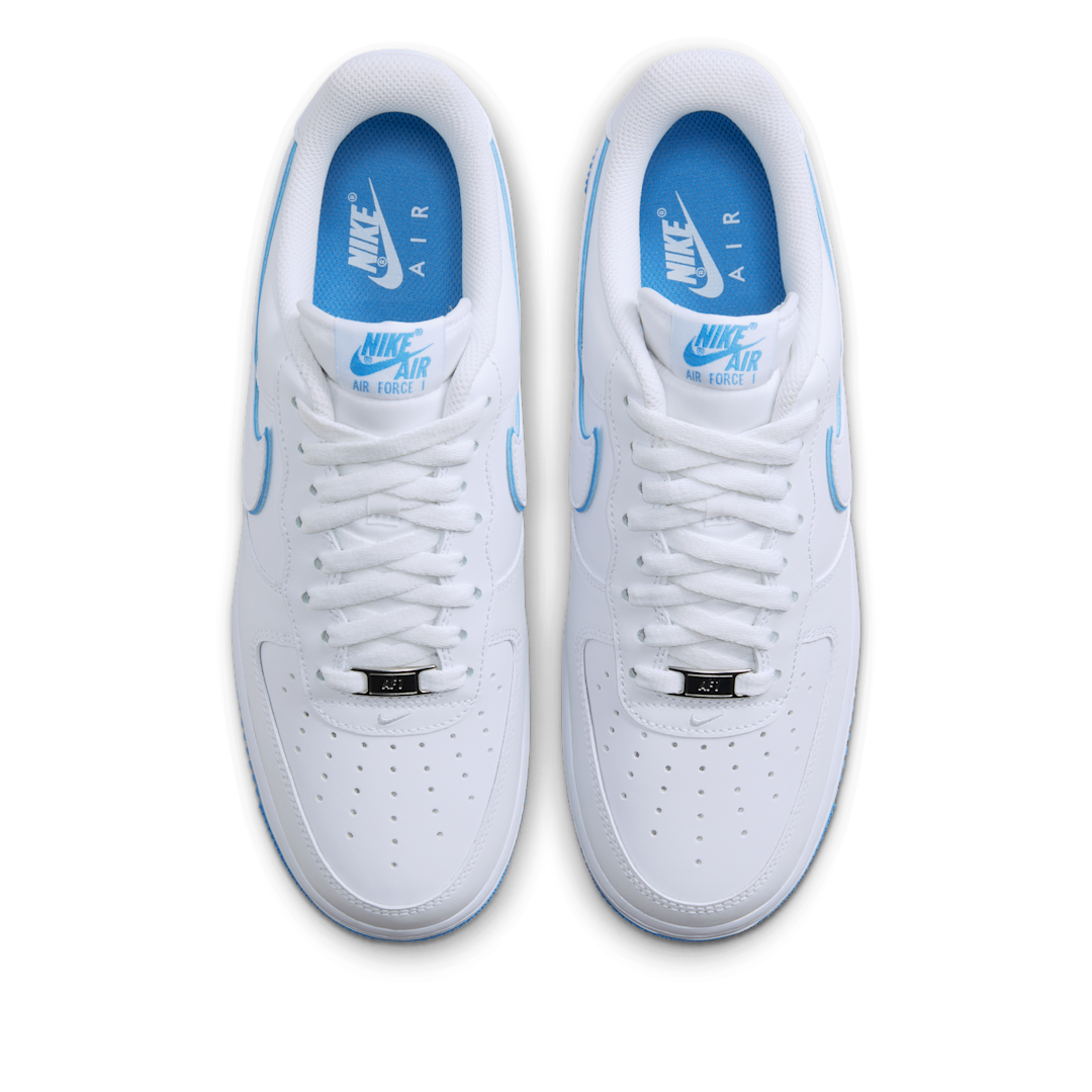 Nike Air Force 1 '07 Low White University Blue Sole - Sneak