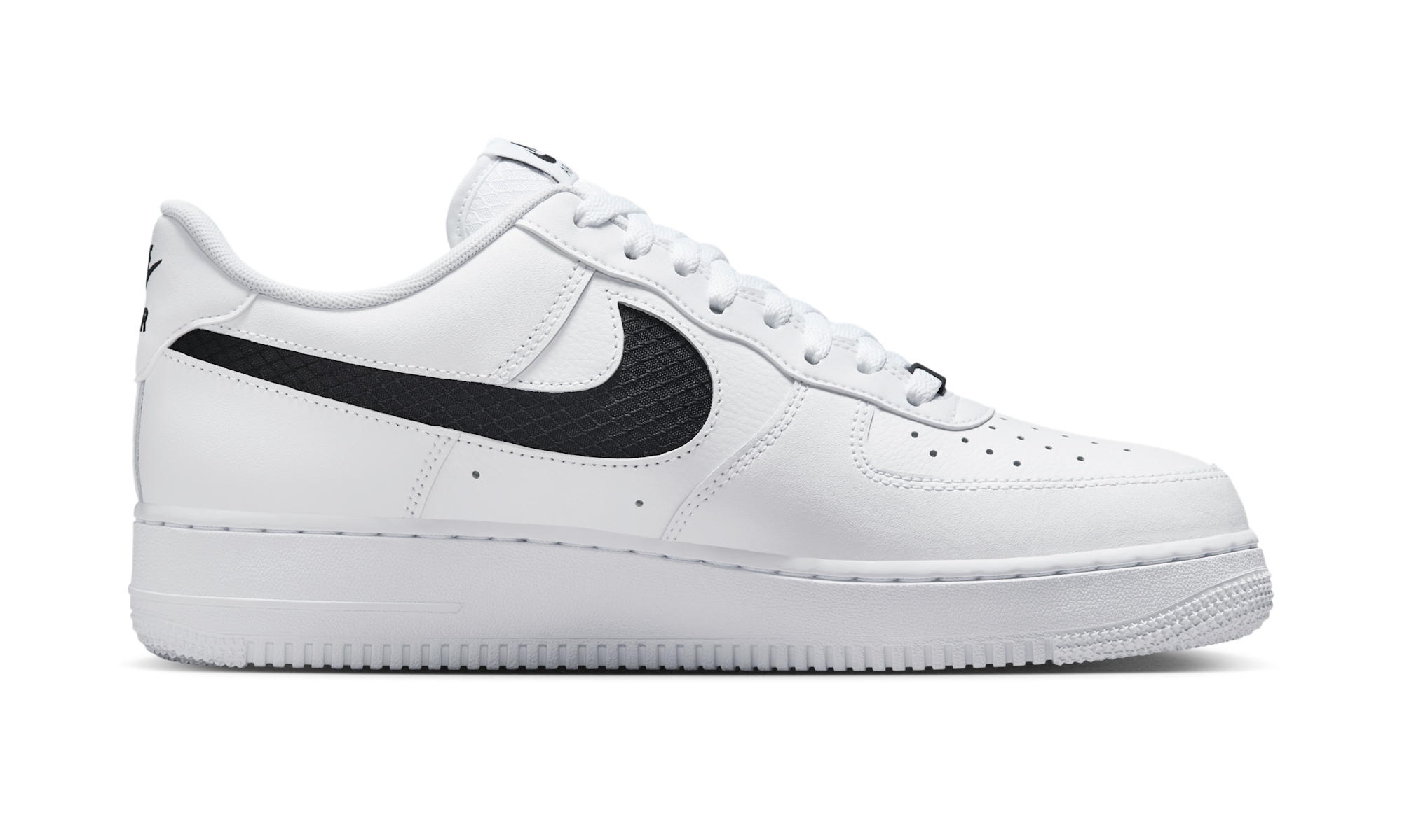 Nike Air Force 1Nylon Swoosh Black White