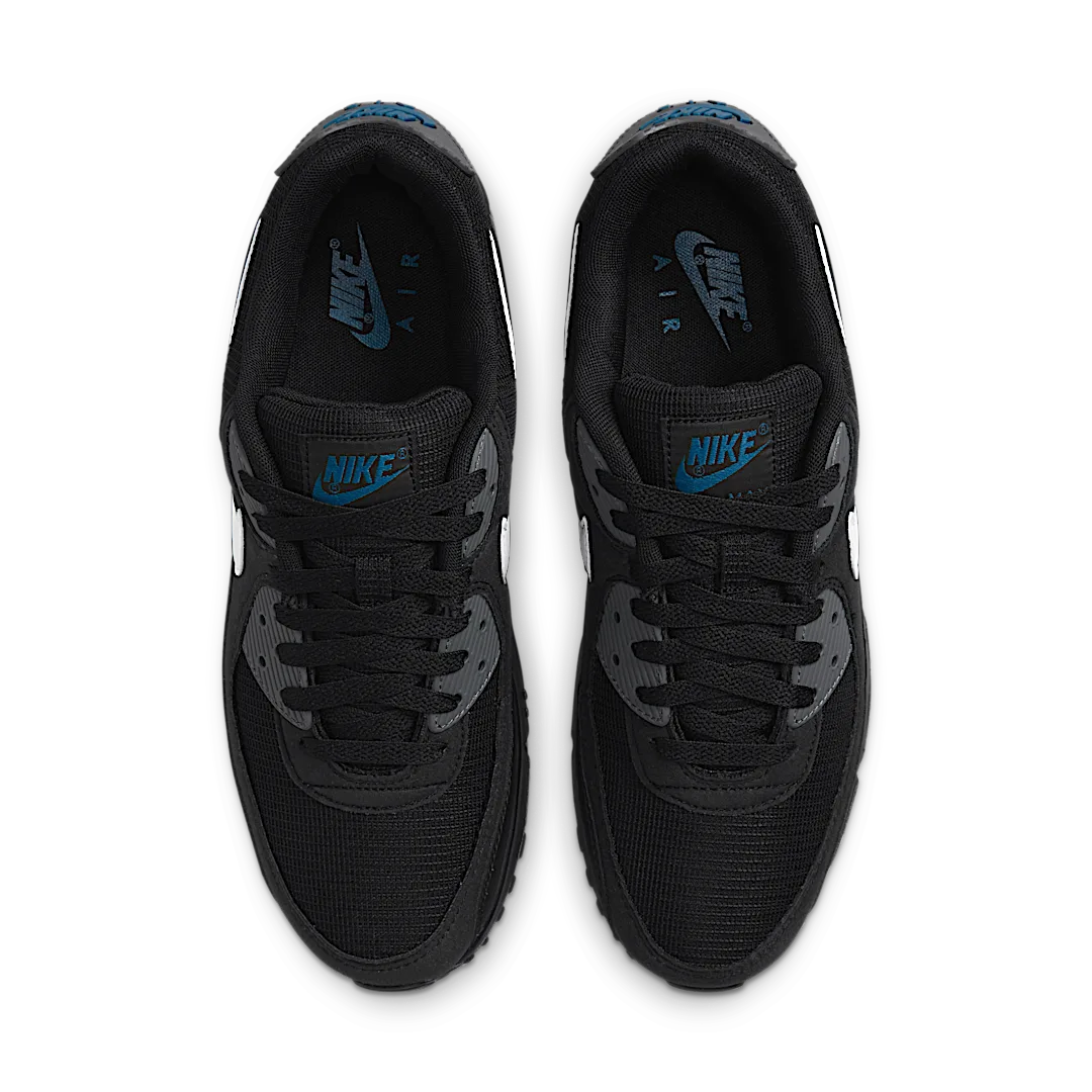 Nike Air Max 90 Black Marina Iron Grey White, Black/Marina/Iron Grey/White (DR0145-002)