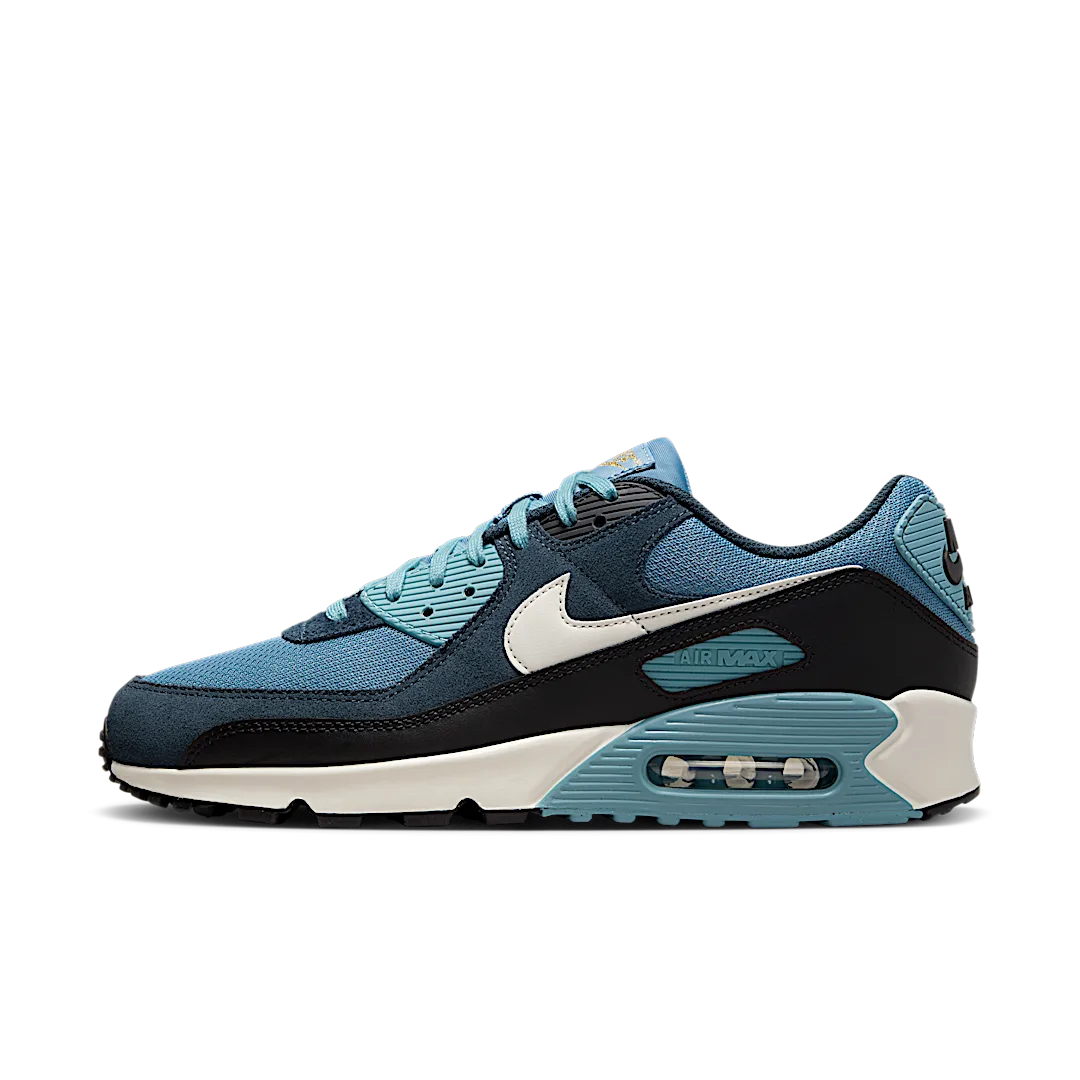 Nike Air Max 90 PRM Armory Navy, Armory Navy/Aegean Storm/Denim Turquoise/Pale Ivory (FZ9895-400)
