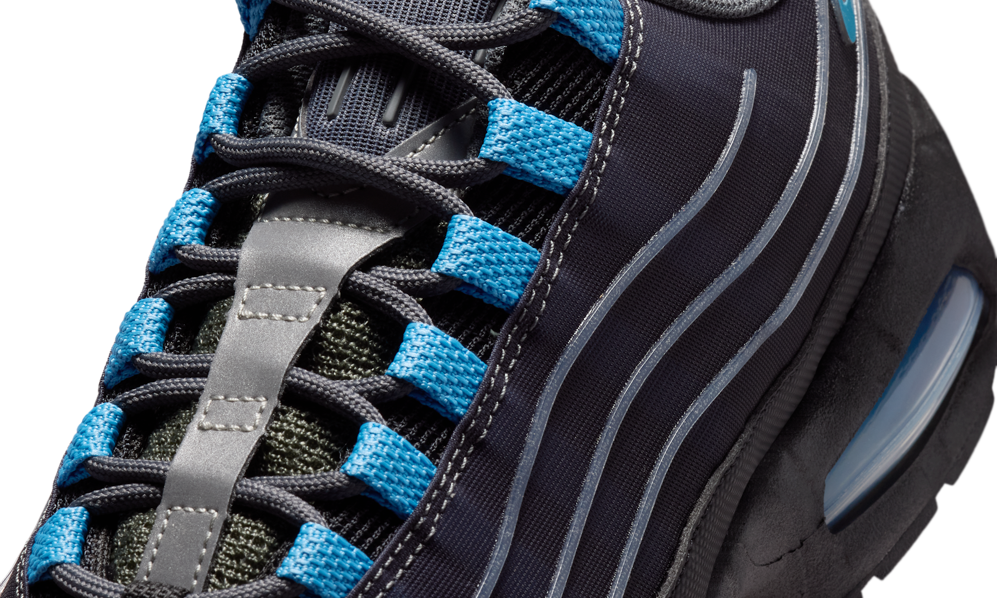 Nike Air Max 95 Big Bubble Tech Black University Blue