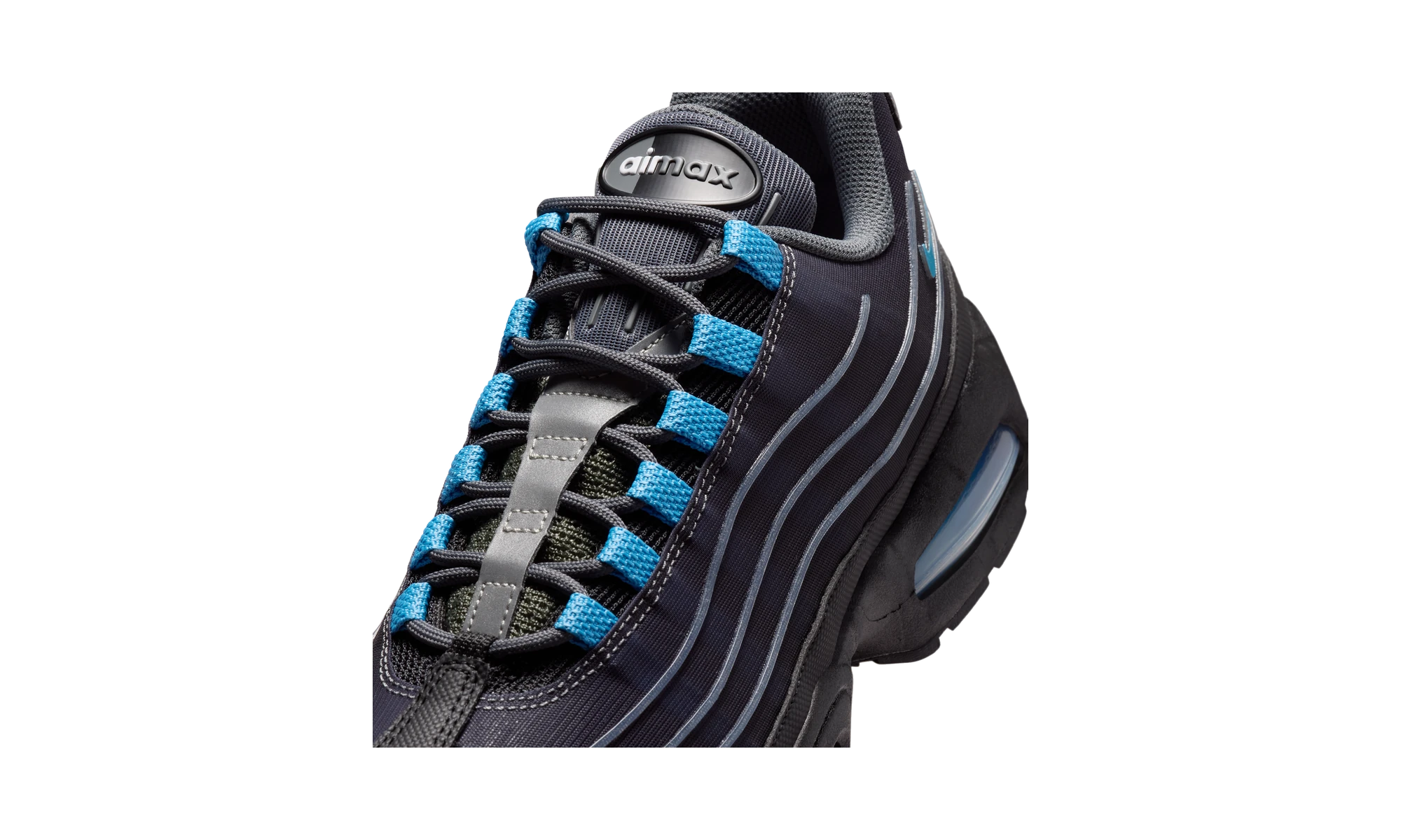 Nike Air Max 95 Big Bubble Tech Black University Blue