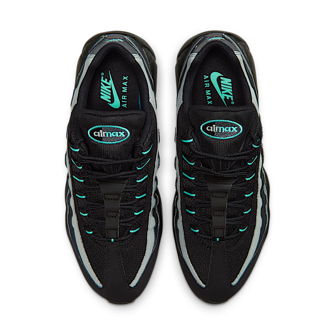 Nike Air Max 95 Black Aurora Green, Black/Aurora Green/Cool Grey (HV6062-001)