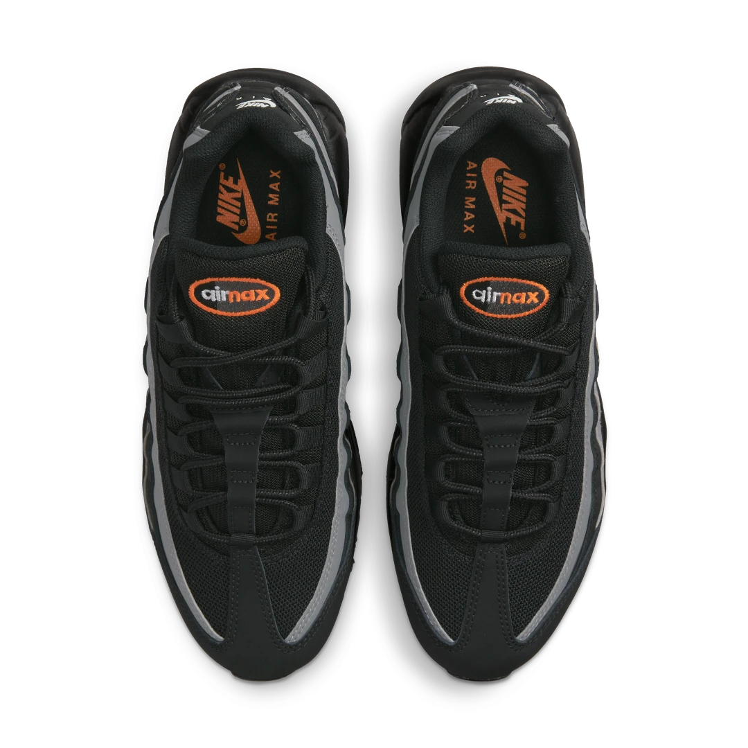 Nike Air Max 95 Black Grey Safety Orange, Black/Grey/Safety Orange (DX2657-001)