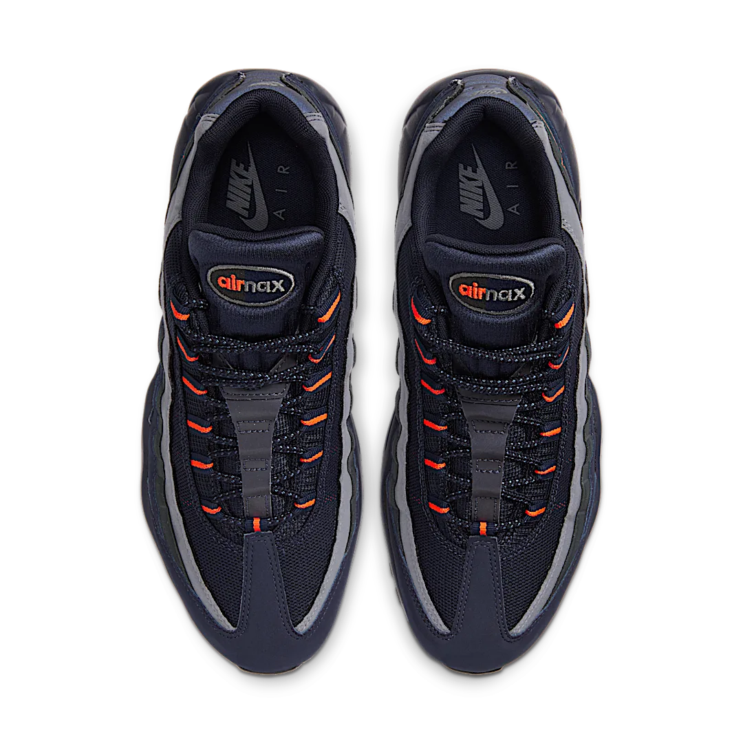 Nike Air Max 95 Logo Navy Orange, Navy/Orange-Wolf Grey-Anthracite (CW7477-400)