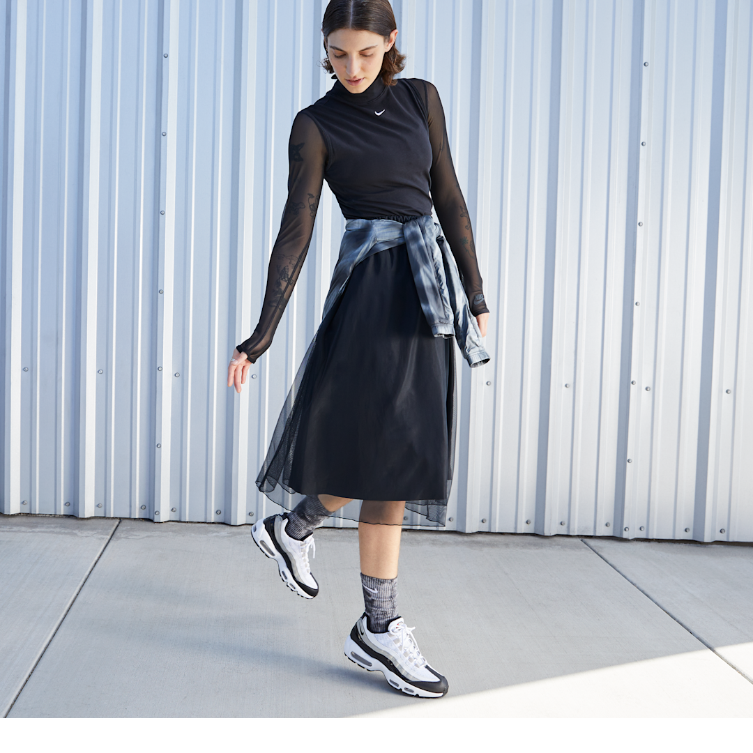 Nike Air Max 95 White Light Iron Ore Black Patent