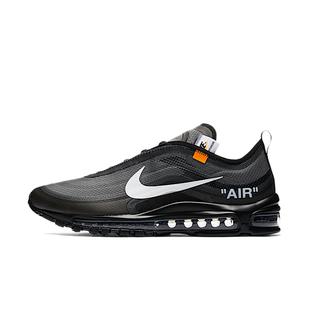 Nike Air Max 97 Off-White Black, Black/Cone-Black-White (AJ4585-001)