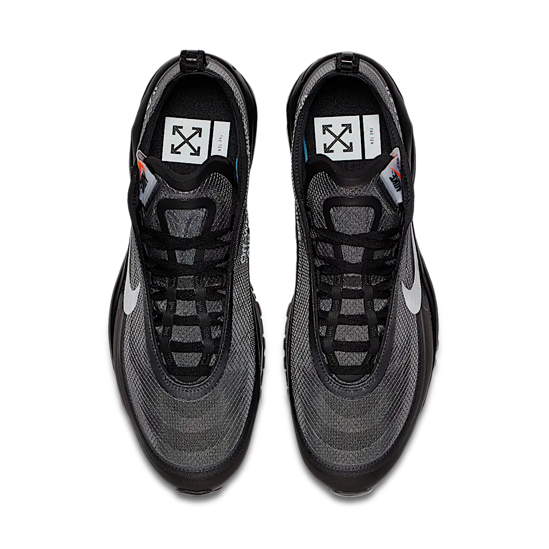 Nike Air Max 97 Off-White Black, Black/Cone-Black-White (AJ4585-001)