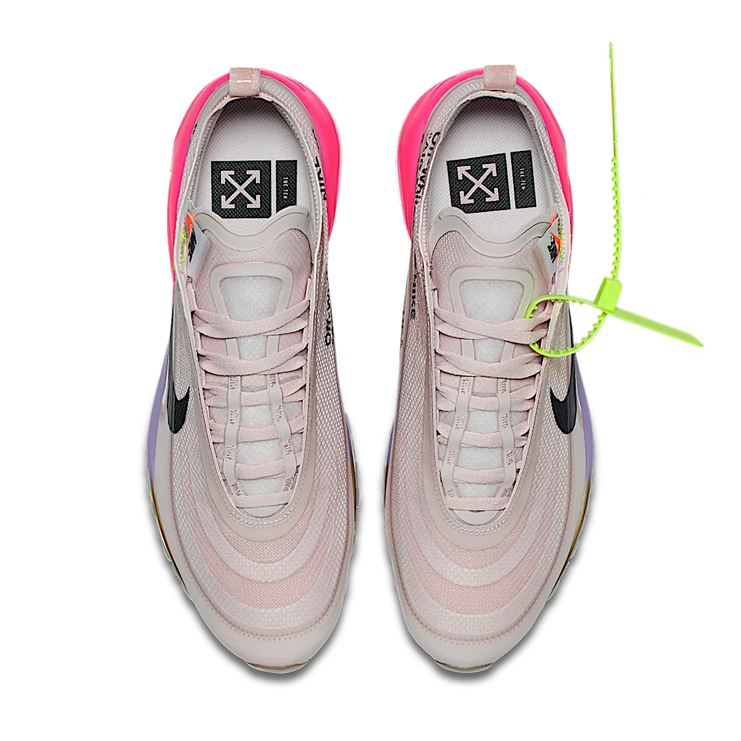Nike Air Max 97 Off-White Elemental Rose Serena Queen, Elemental Rose/Black-Barely Rose-White (AJ4585-600)