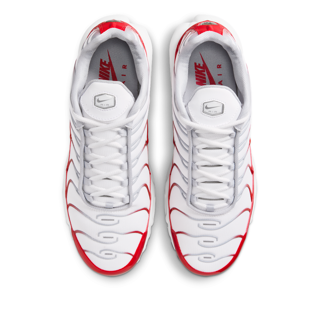 Nike Air Max Plus White University Red Wolf Grey
