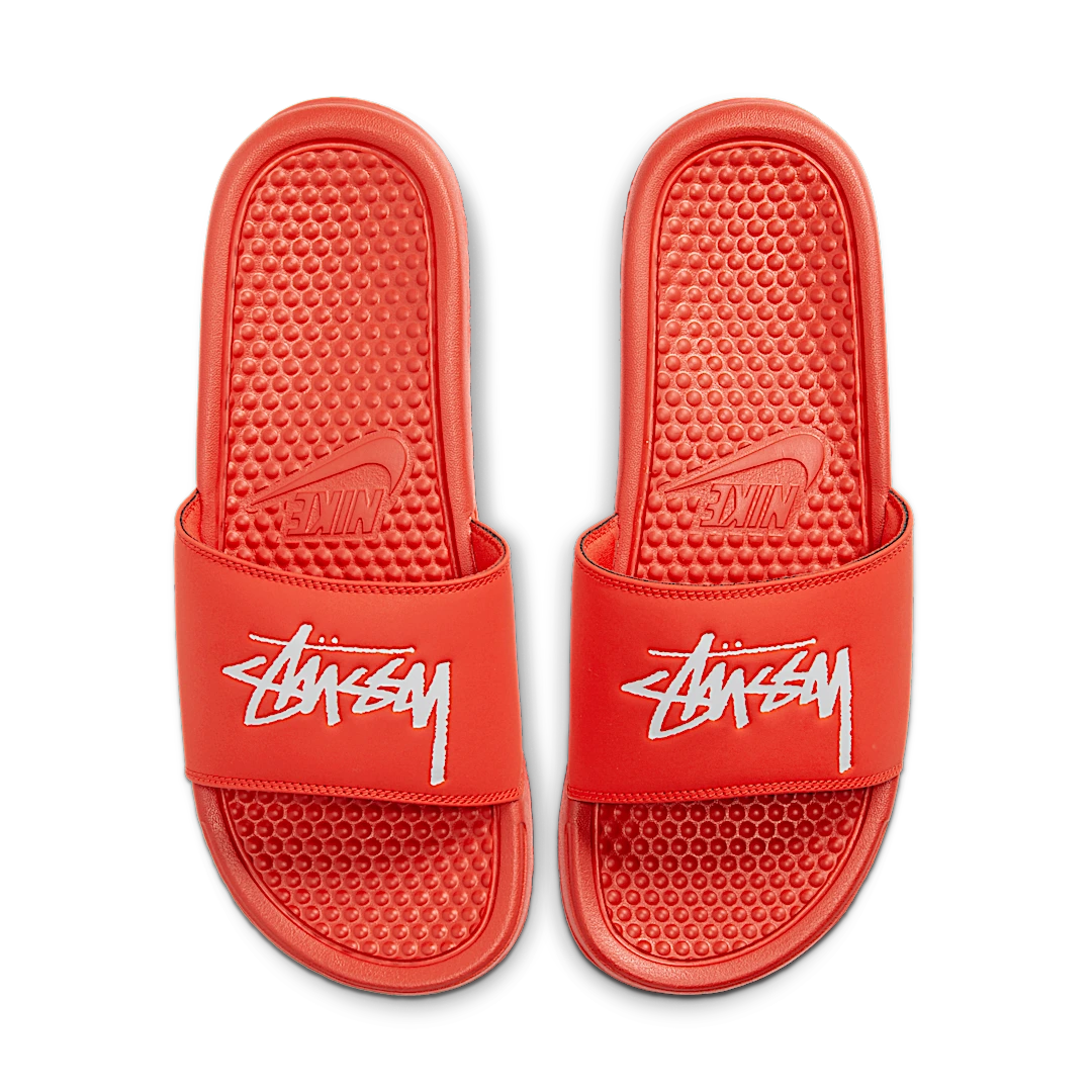 Nike Benassi Stussy Habanero Red, Habanero Red/White-Habanero Red (CW2787-600)