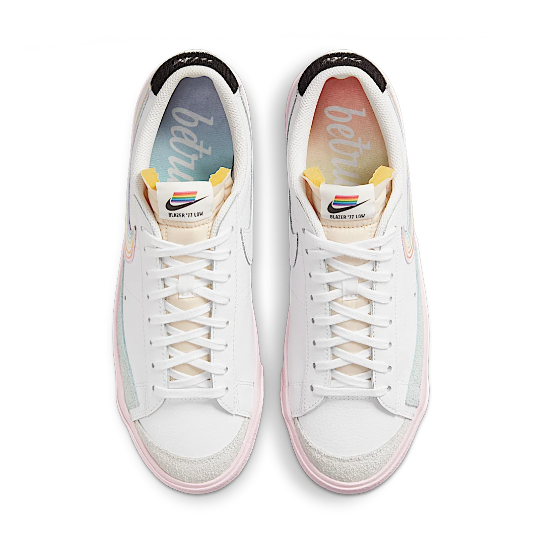 Nike Blazer Low 77 Be True (2021), White/Multi-Color-Laser Fuchsia (DD3034-100)