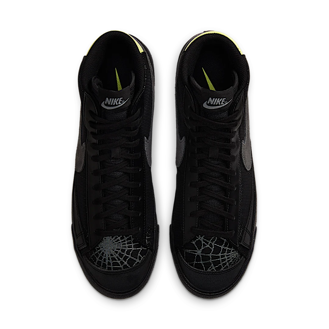 Nike Blazer Mid 77 Spider Web Halloween (2020), Black/Smoke Grey-Limelight (DC1929-001)