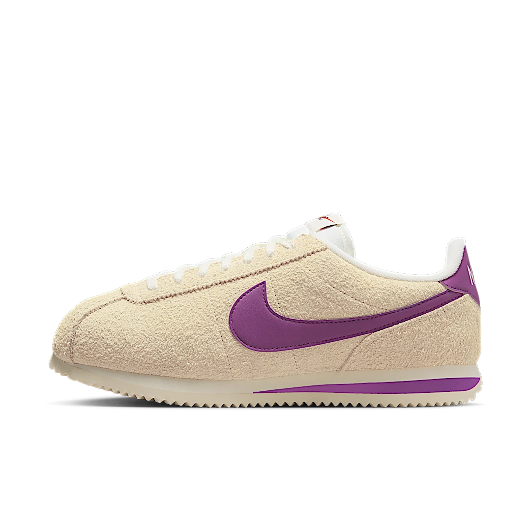 Nike Cortez Vintage Viotech Muslin Suede, Muslin/Viotech-Coconut Milk-Black-Team Orange-Sail (FJ2530-100)