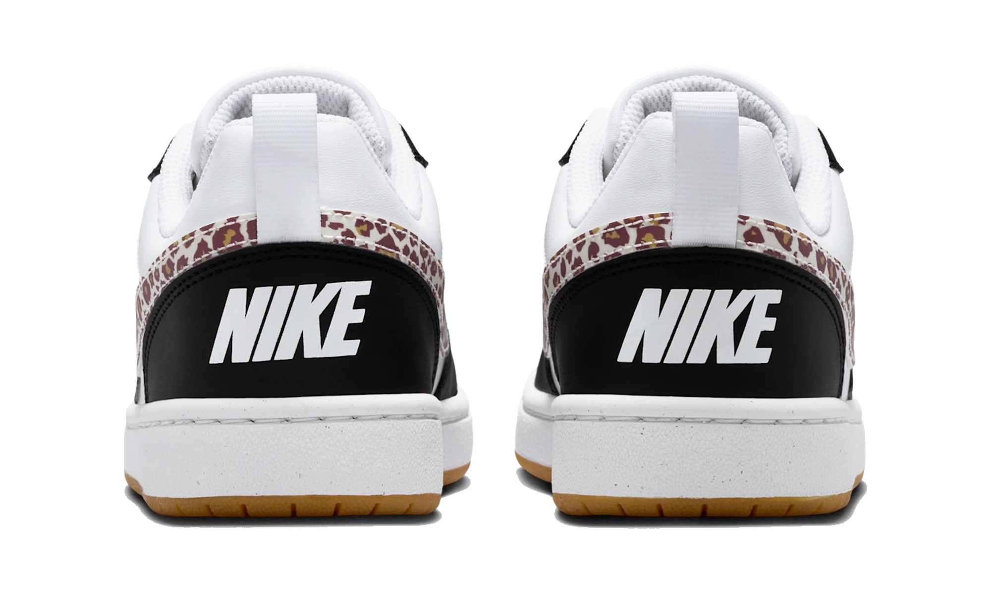 Nike Court Borough Low Black White Leopard Swoosh