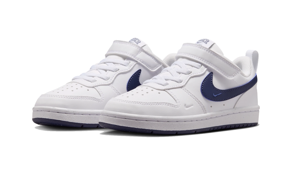 Nike Court Borough Low PS White Midnight Navy