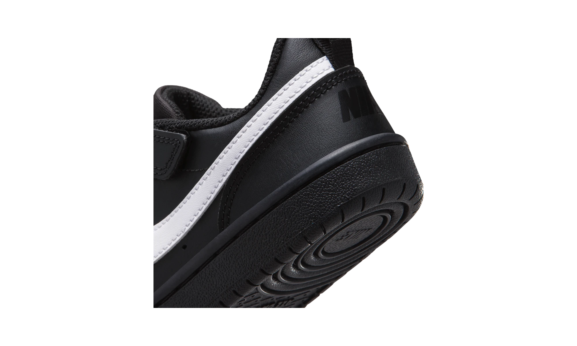 Nike Court Borough Low Recraft Black White Black (PS)