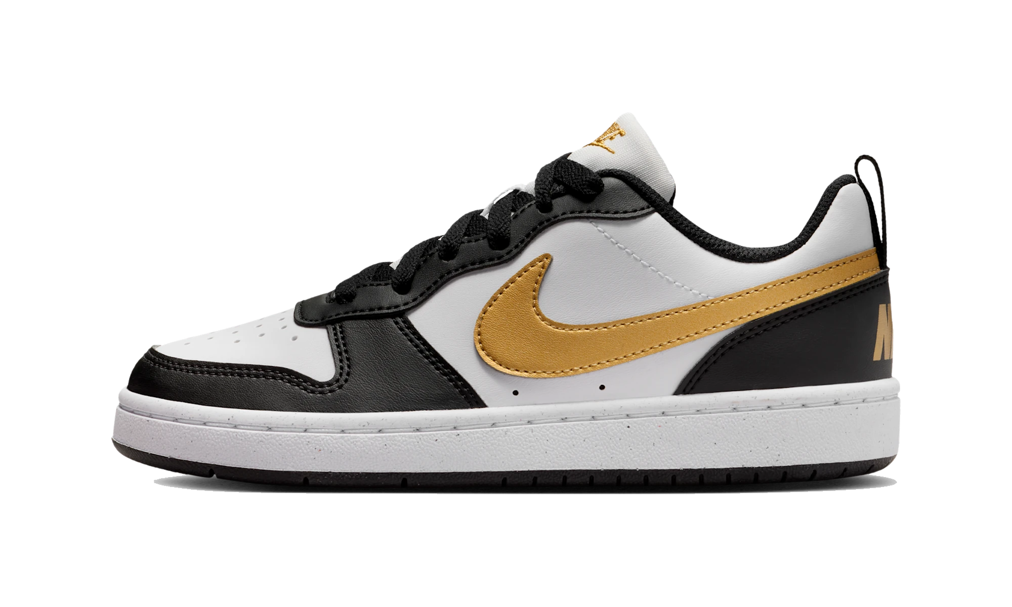 Nike Court Borough Low Recraft Black White Metallic Gold